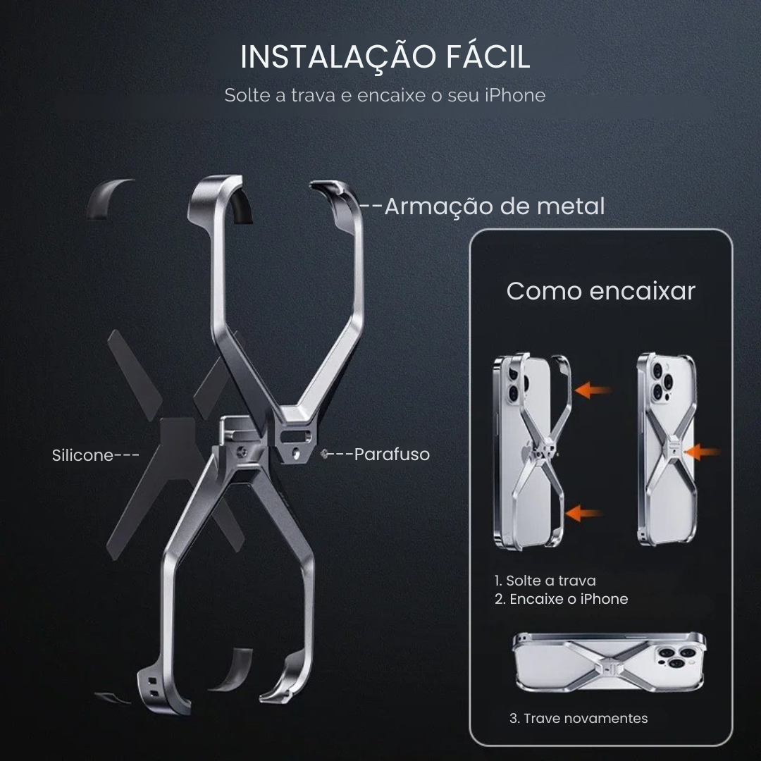 Minimalist Titanium iPhone Case