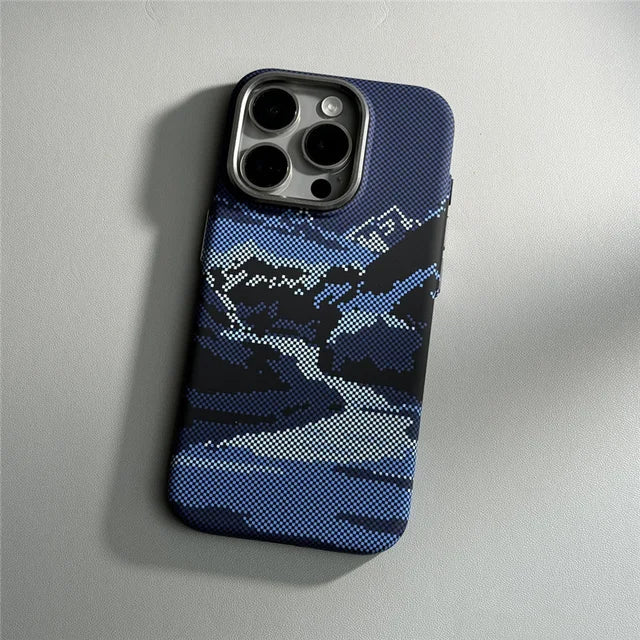 Iphone Case Carbon Mountains MagSafe