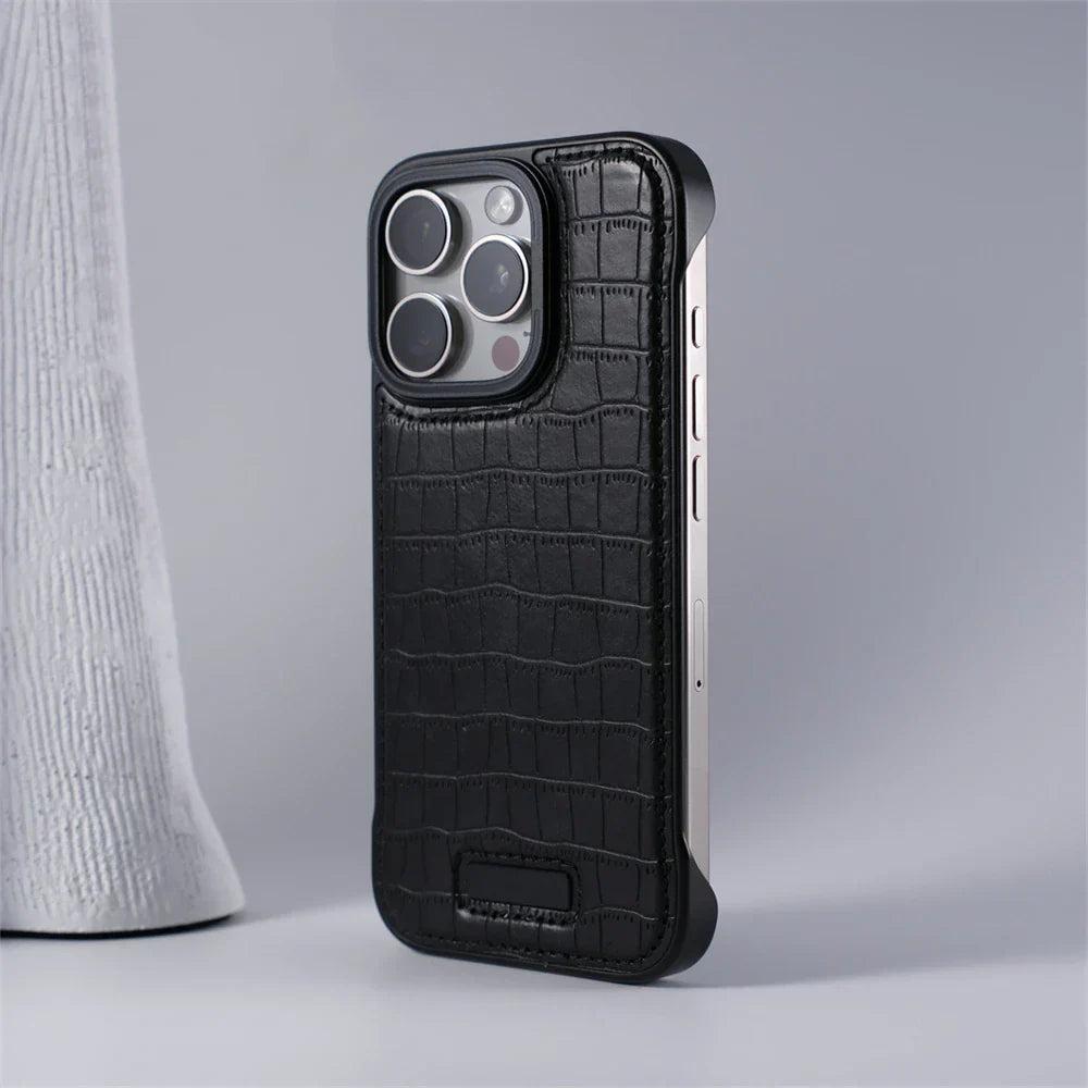 IRON MAGSAFE LEATHER IPHONE CASE