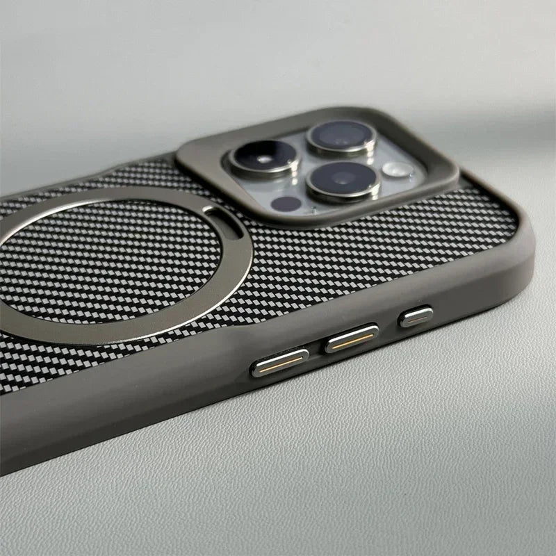 IPHONE CARBON TISSUE MAGSAFE CASE