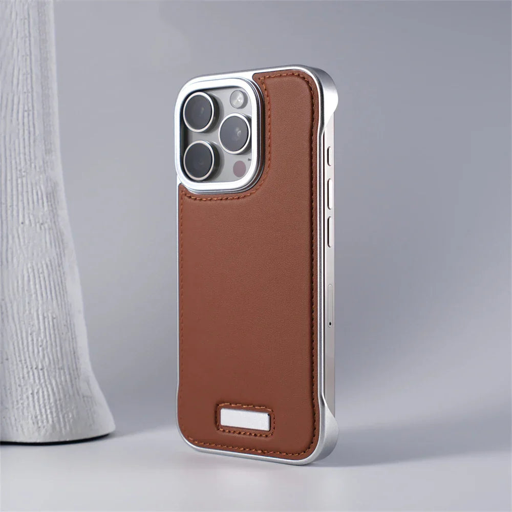 IRON MAGSAFE LEATHER IPHONE CASE