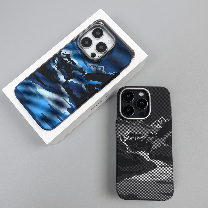 Iphone Case Carbon Mountains MagSafe