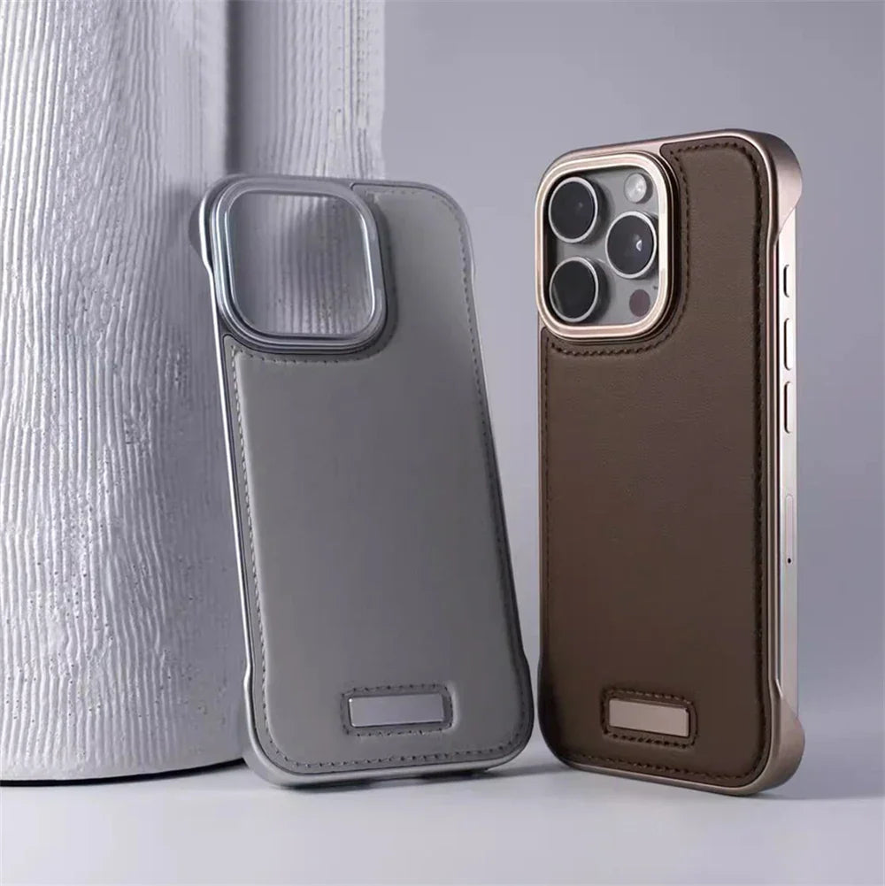 IRON MAGSAFE LEATHER IPHONE CASE