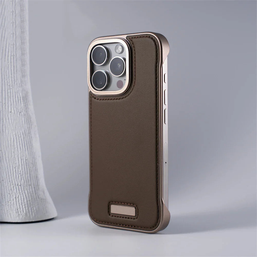 IRON MAGSAFE LEATHER IPHONE CASE