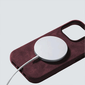 RED ALCANTARA CASE WITH MAGSAFE