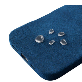 BLUE ALCANTARA CASE WITH MAGSAFE