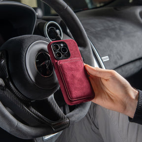 RED ALCANTARA CASE WITH MAGSAFE