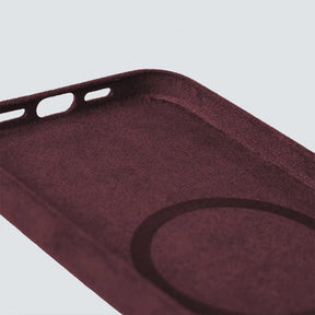 RED ALCANTARA CASE WITH MAGSAFE
