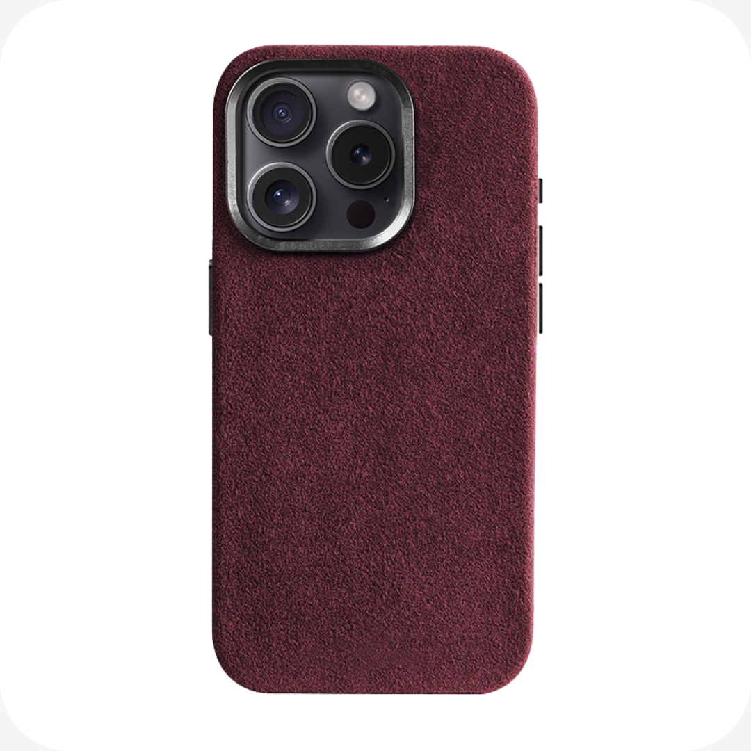 RED ALCANTARA CASE WITH MAGSAFE