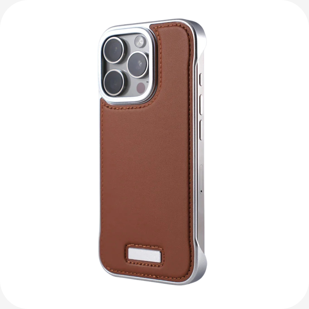 IRON MAGSAFE LEATHER IPHONE CASE