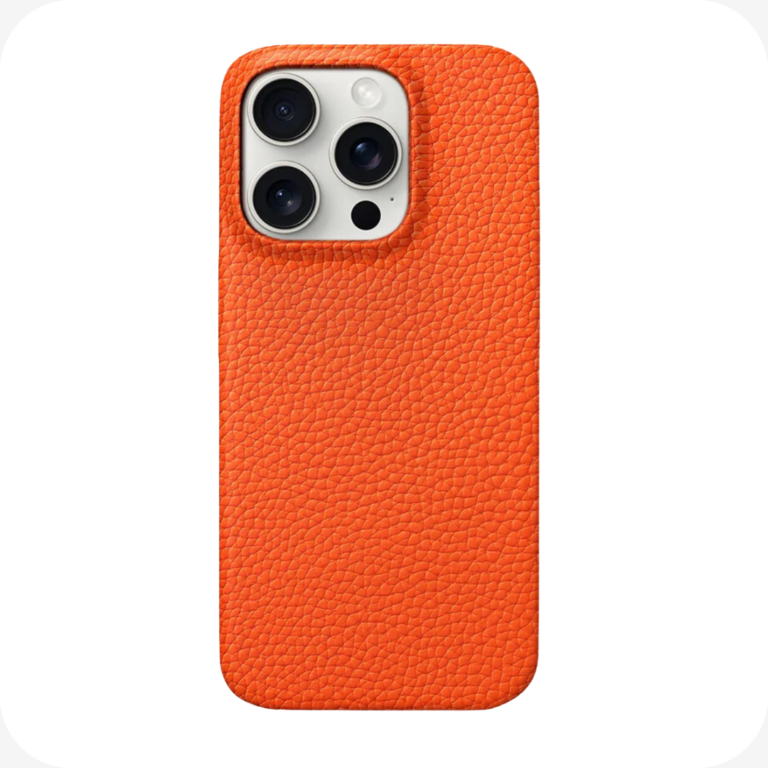 Iphone Leather Case, Orange, MagSafe