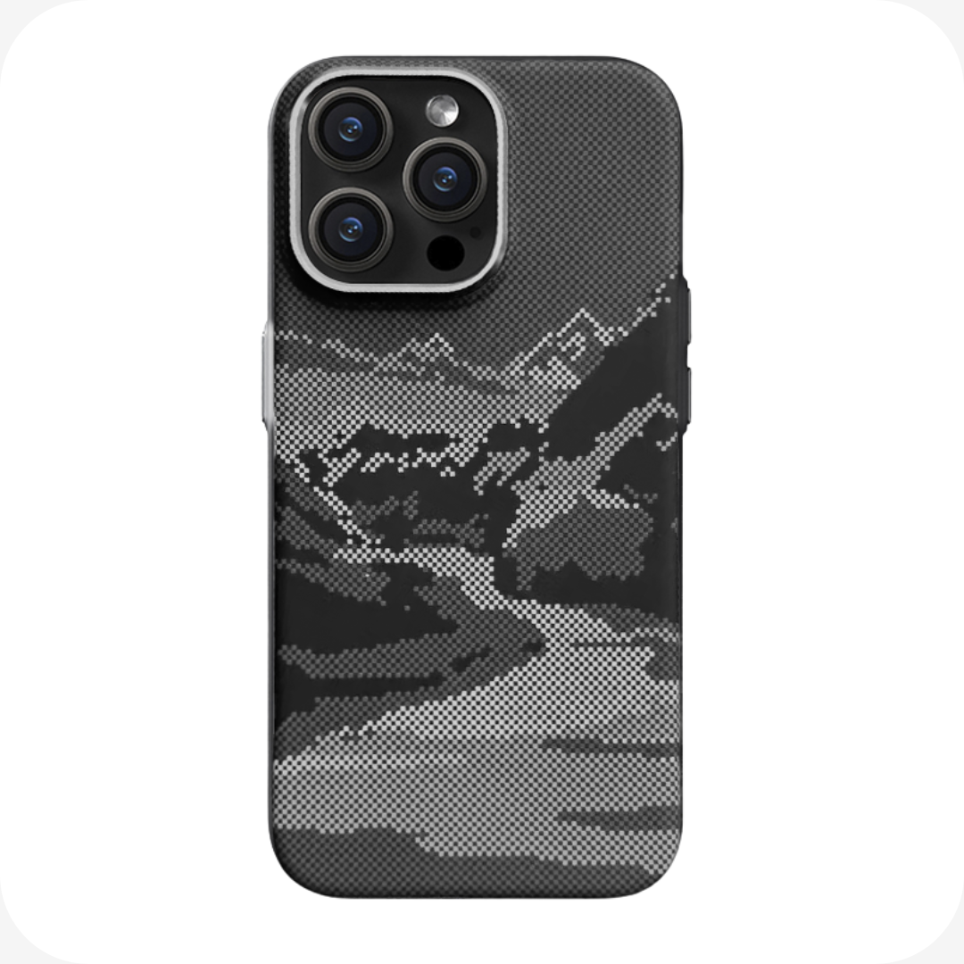 Iphone Case Carbon Mountains MagSafe