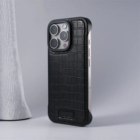 IRON MAGSAFE LEATHER IPHONE CASE