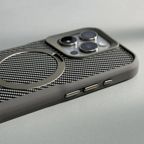 IPHONE CARBON TISSUE MAGSAFE CASE