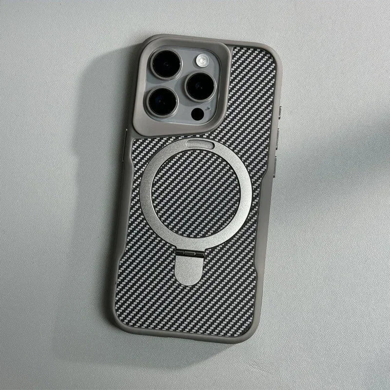 IPHONE CARBON TISSUE MAGSAFE CASE
