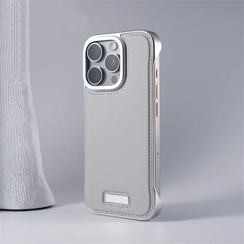 IRON MAGSAFE LEATHER IPHONE CASE