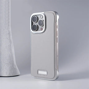 IRON MAGSAFE LEATHER IPHONE CASE