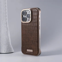 IRON MAGSAFE LEATHER IPHONE CASE