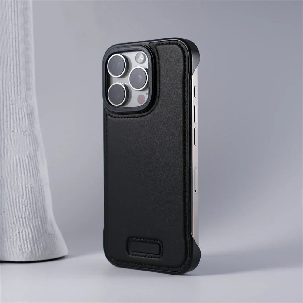 IRON MAGSAFE LEATHER IPHONE CASE