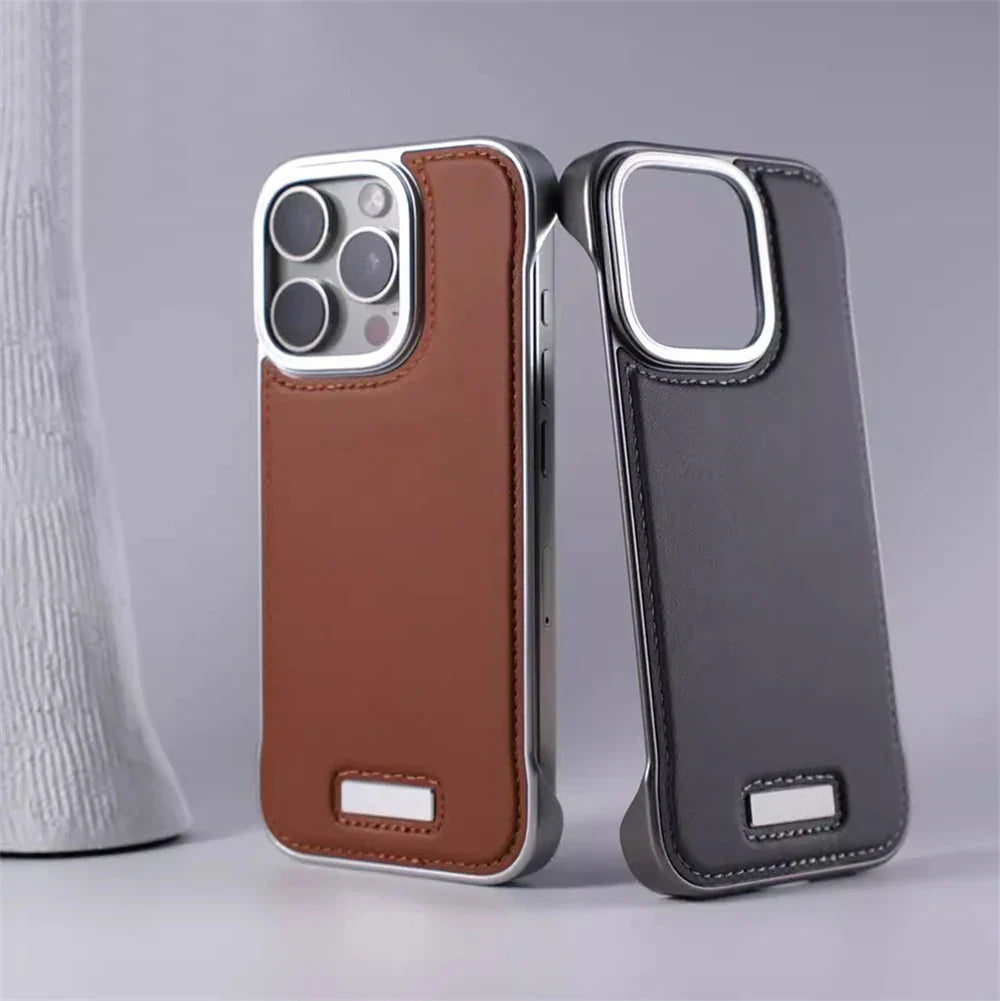 IRON MAGSAFE LEATHER IPHONE CASE