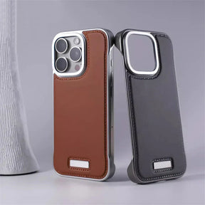 IRON MAGSAFE LEATHER IPHONE CASE