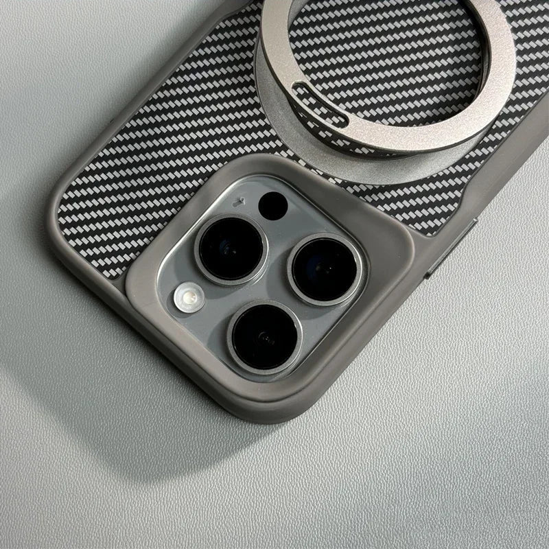 IPHONE CARBON TISSUE MAGSAFE CASE