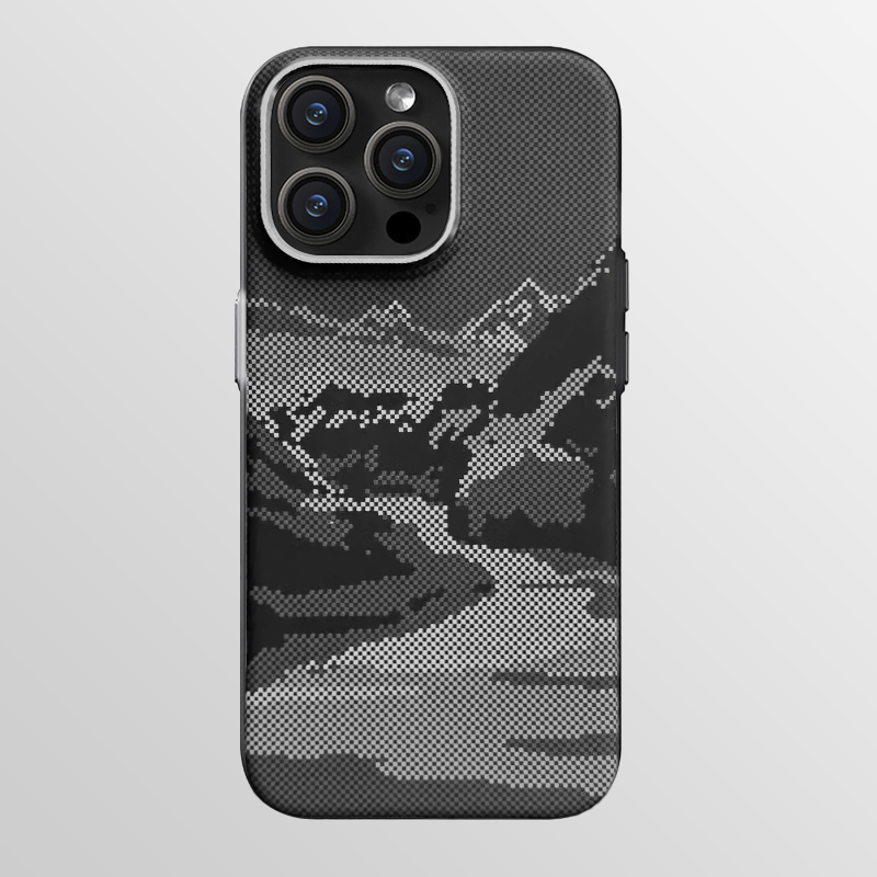 Iphone Case Carbon Mountains MagSafe